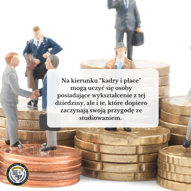 Miniaturowe figurki biznesmenów stojących na stosach monet z komunikatem o dostępności kierunku dla osób z doświadczeniem i początkujących