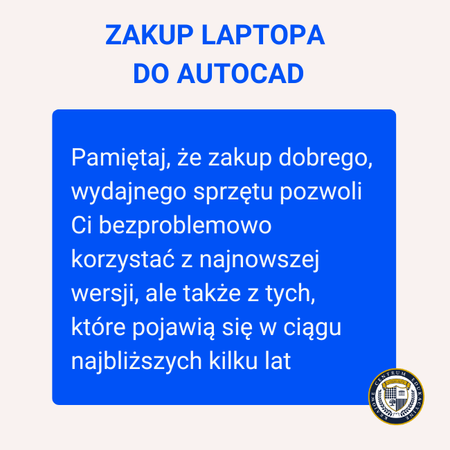 Pamiętaj, że zakup dobrego, wydajnego sprzętu pozwoli Ci bezproblemowo korzystać z najnowszej wersji, ale także z tych, które pojawią się w ciągu najbliższych kilku lat