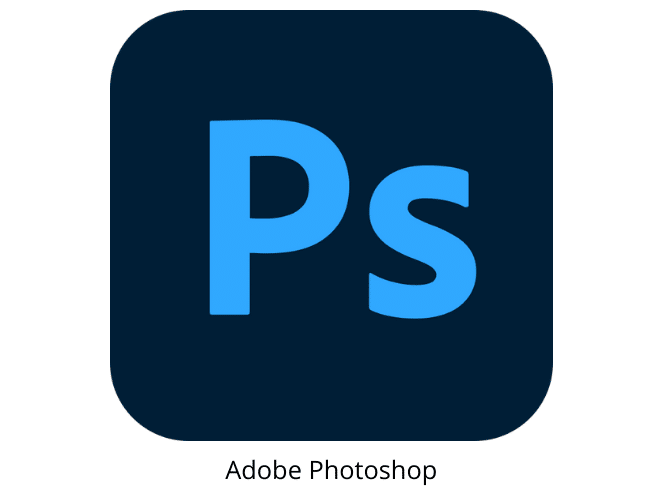 Logo programu Adobe Photoshop - profesjonalny program do tworzenia plakatów i grafik