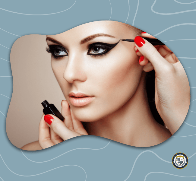 Rysowanie kreski eyelinerem