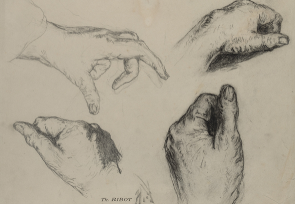 Studium treningowe rysunku dłoni