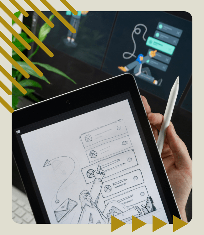 Tablet do projektowania z gotowym projektem