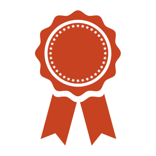 Kurs PowerPoint ikona 1 medal w kolorze ciemno pomarańczowym