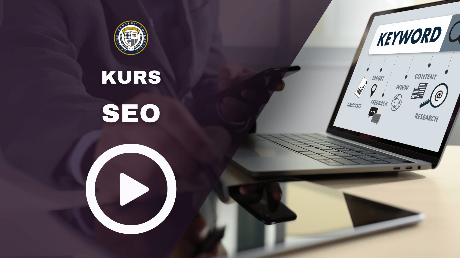 Nakładka promująca kurs SEO
