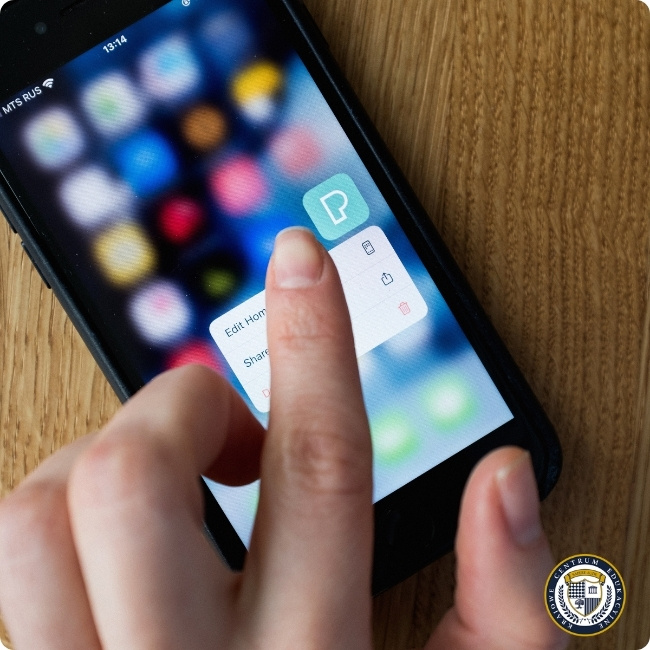 Edycja ustawienia aplikacji mobilnej na urządzeniu apple