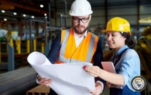 BHP konsultuje z pracownikiem projekt budowlany