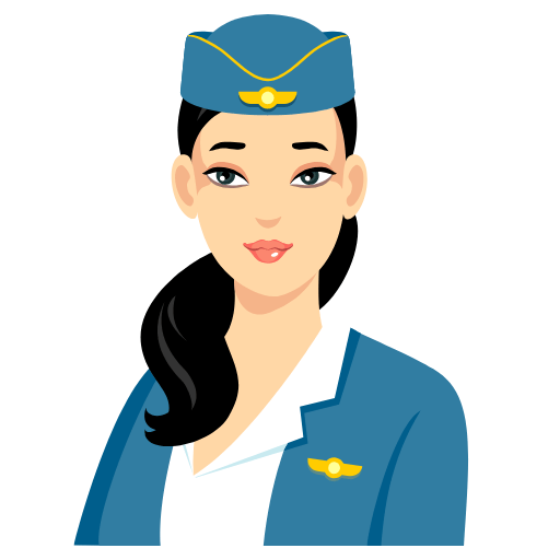 Kurs stewardessy - ikona 1 stewardessa w ubraniu pracowniczym