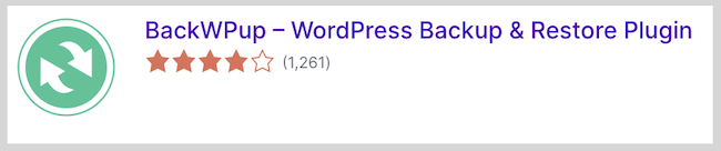 Wtyczka BackWPup