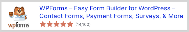 Wtyczka WPForms
