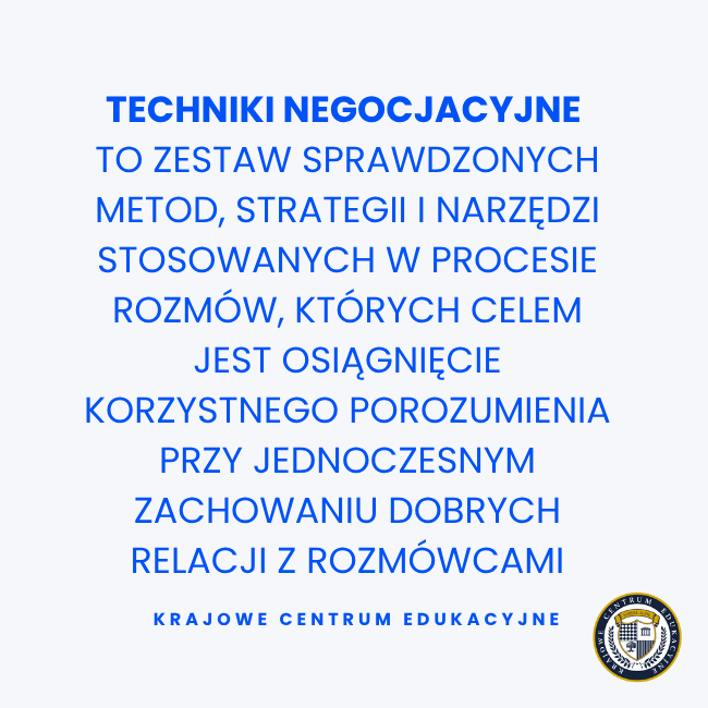 Techniki negocjacyjne