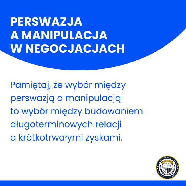 Perswazja a manipulacja w negocjacjach - podsumowanie kluczowych różnic między etycznym a nieuczciwym wpływem