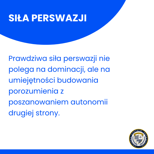 Siła perswazji - infografika wyjaśniająca czym jest etyczne przekonywanie w negocjacjach