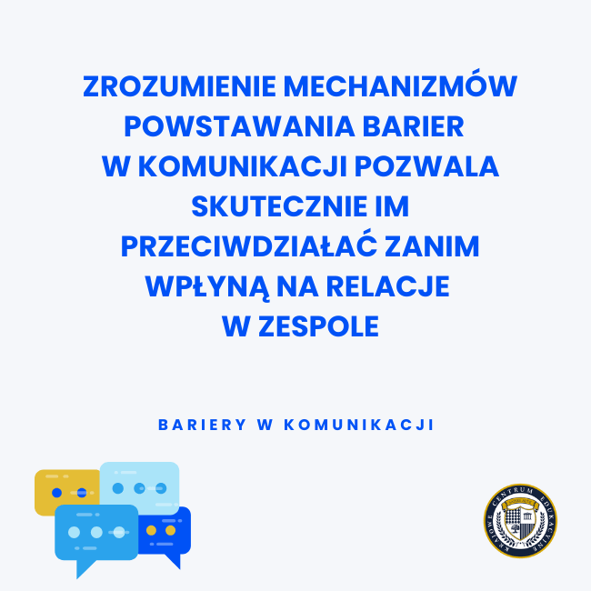 Ikony dymków rozmowy symbolizujące bariery w komunikacji i ich przełamywanie w zespole