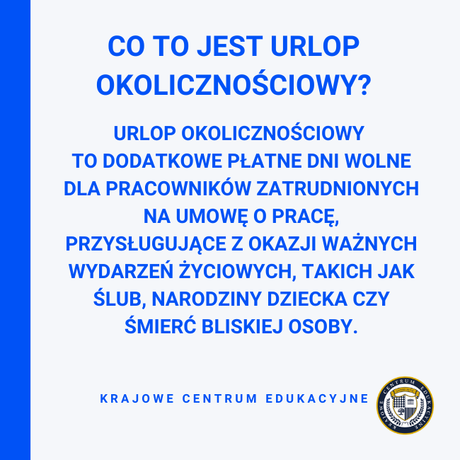 Definicja urlopu okolicznościowego