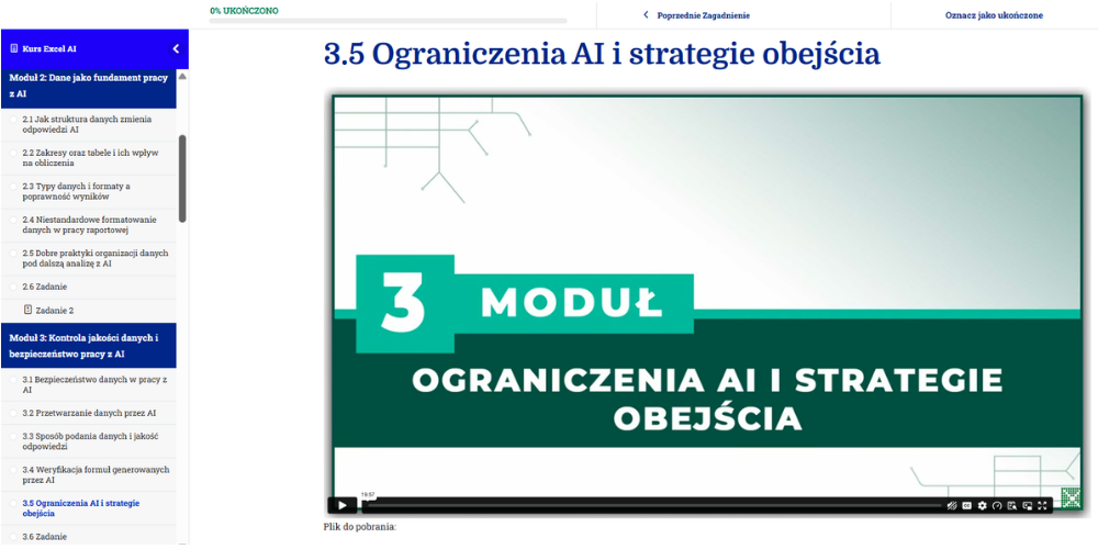 Excel AI wnetrze
