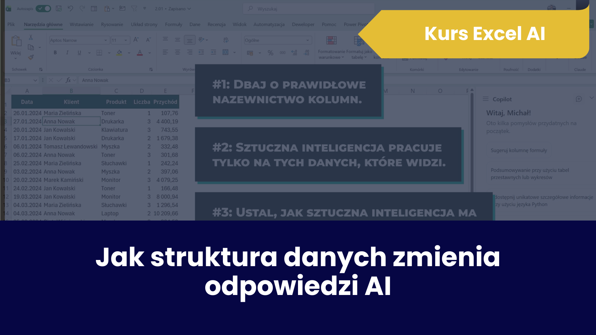Kurs Excel AI okładka lekcji próbnej