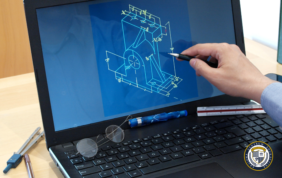projektant CAD w trakcie pracy